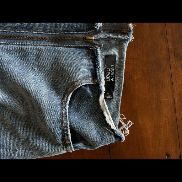 Paper Heart Full Zip Straight Jeans - Picture 3 of 5